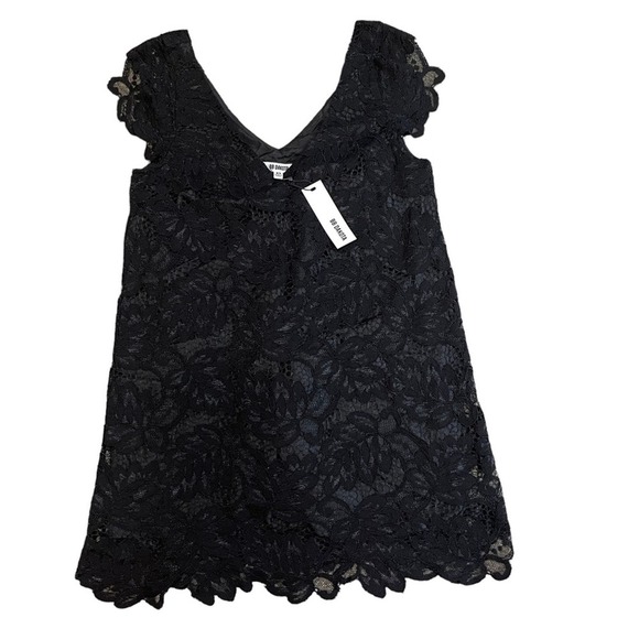 BB Dakota Dresses & Skirts - BB Dakota Black Jacqueline Lace Mini Shift Dress NWT